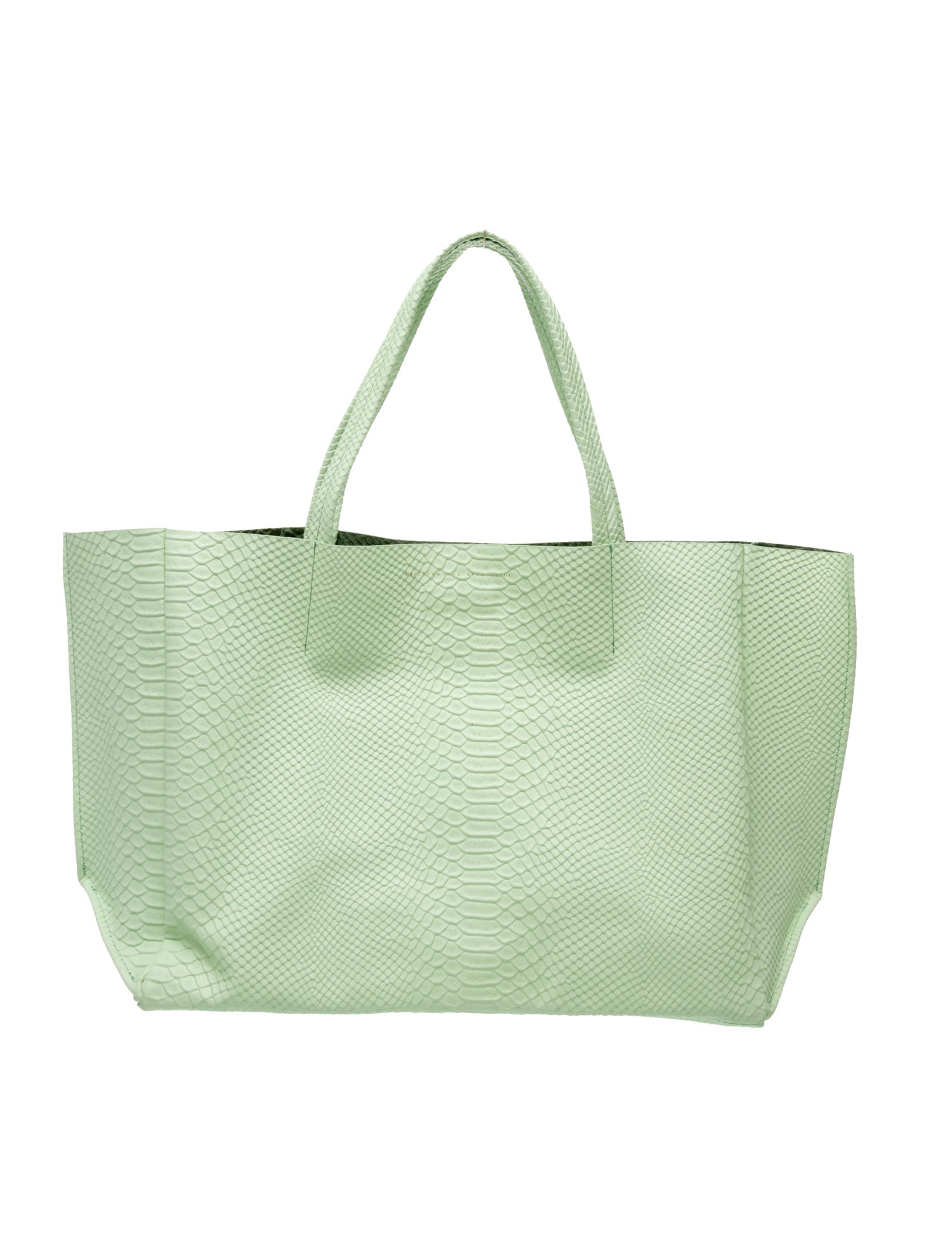 Ampersand As Apostrophe Leather Tote