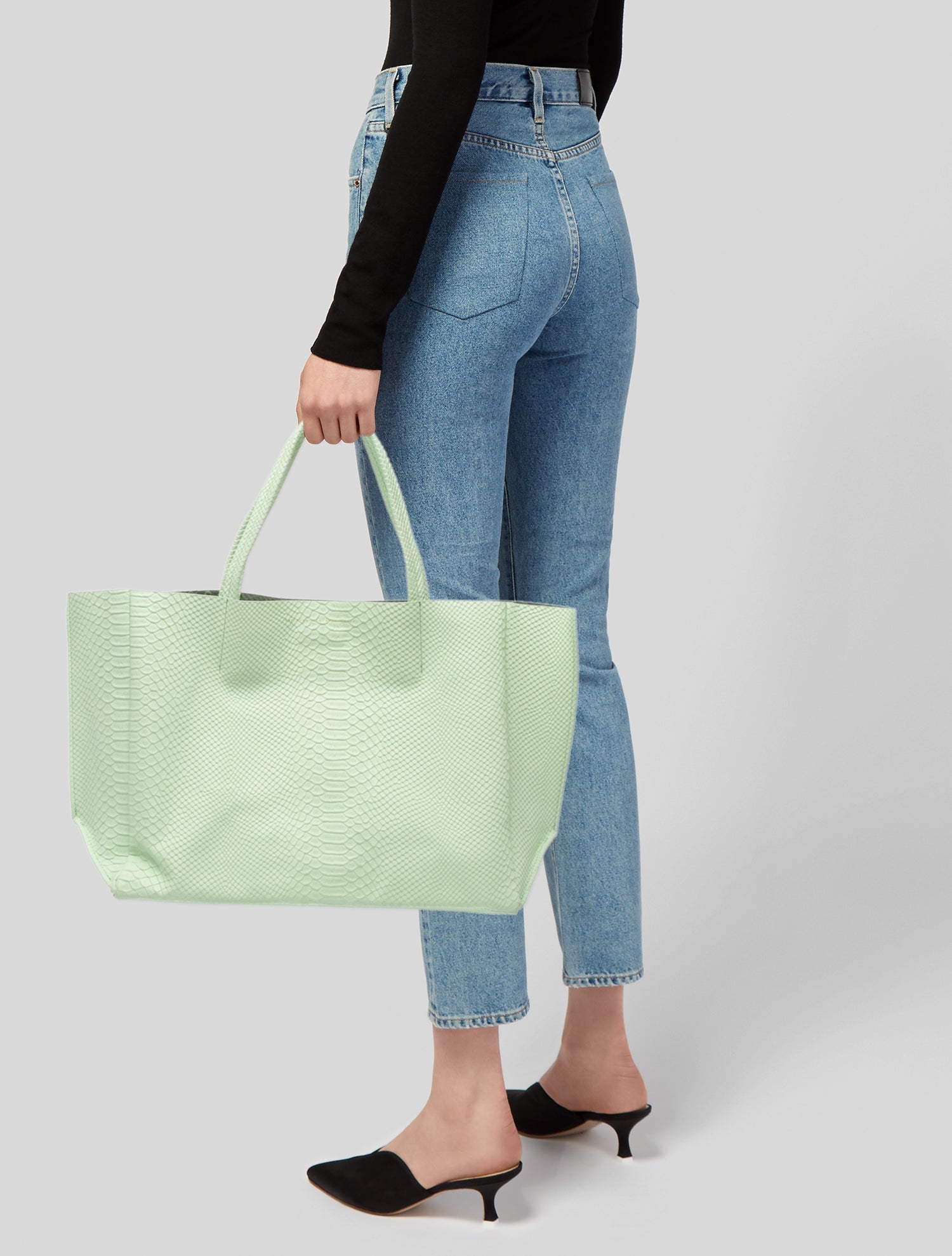 Ampersand As Apostrophe Leather Tote