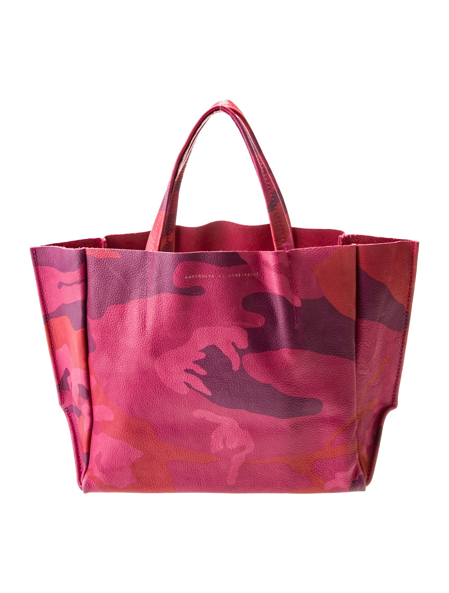 Ampersand As Apostrophe Leather Top Handle Bag