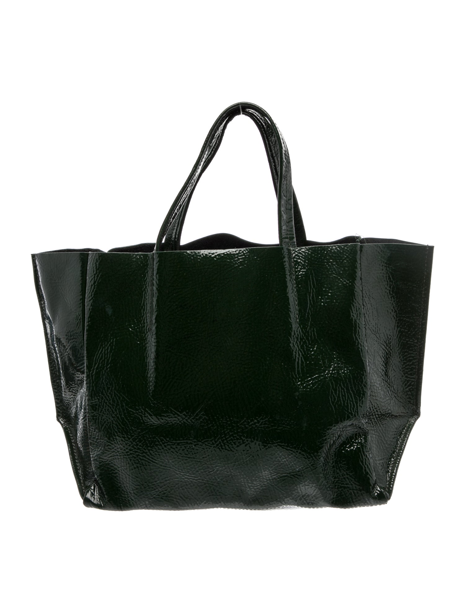 Ampersand As Apostrophe Patent Leather Tote