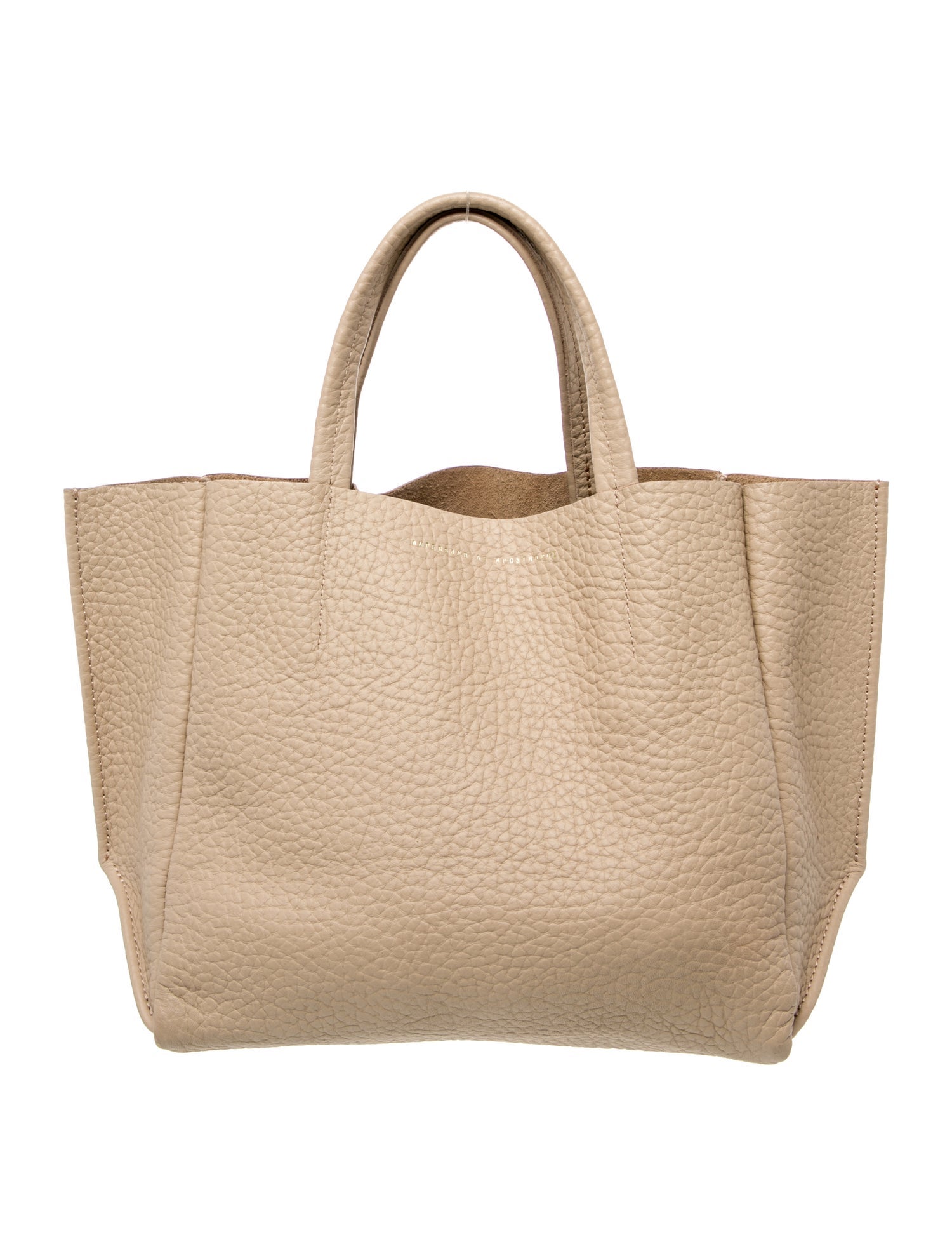 Ampersand As Apostrophe Leather Tote