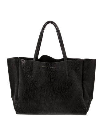 Ampersand As Apostrophe Leather Tote