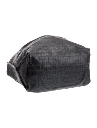 Ampersand As Apostrophe Embossed Leather Bucket Bag