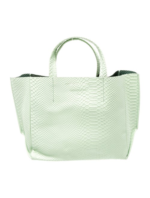 Ampersand As Apostrophe Embossed Leather Tote