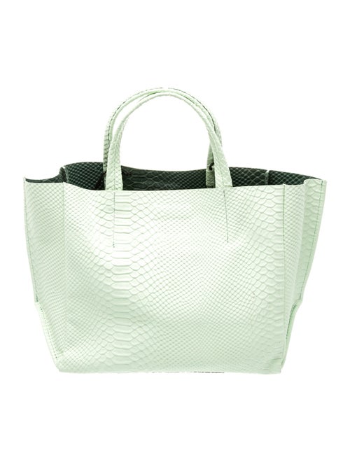 Ampersand As Apostrophe Embossed Leather Tote
