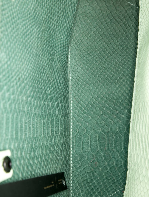 Ampersand As Apostrophe Embossed Leather Tote