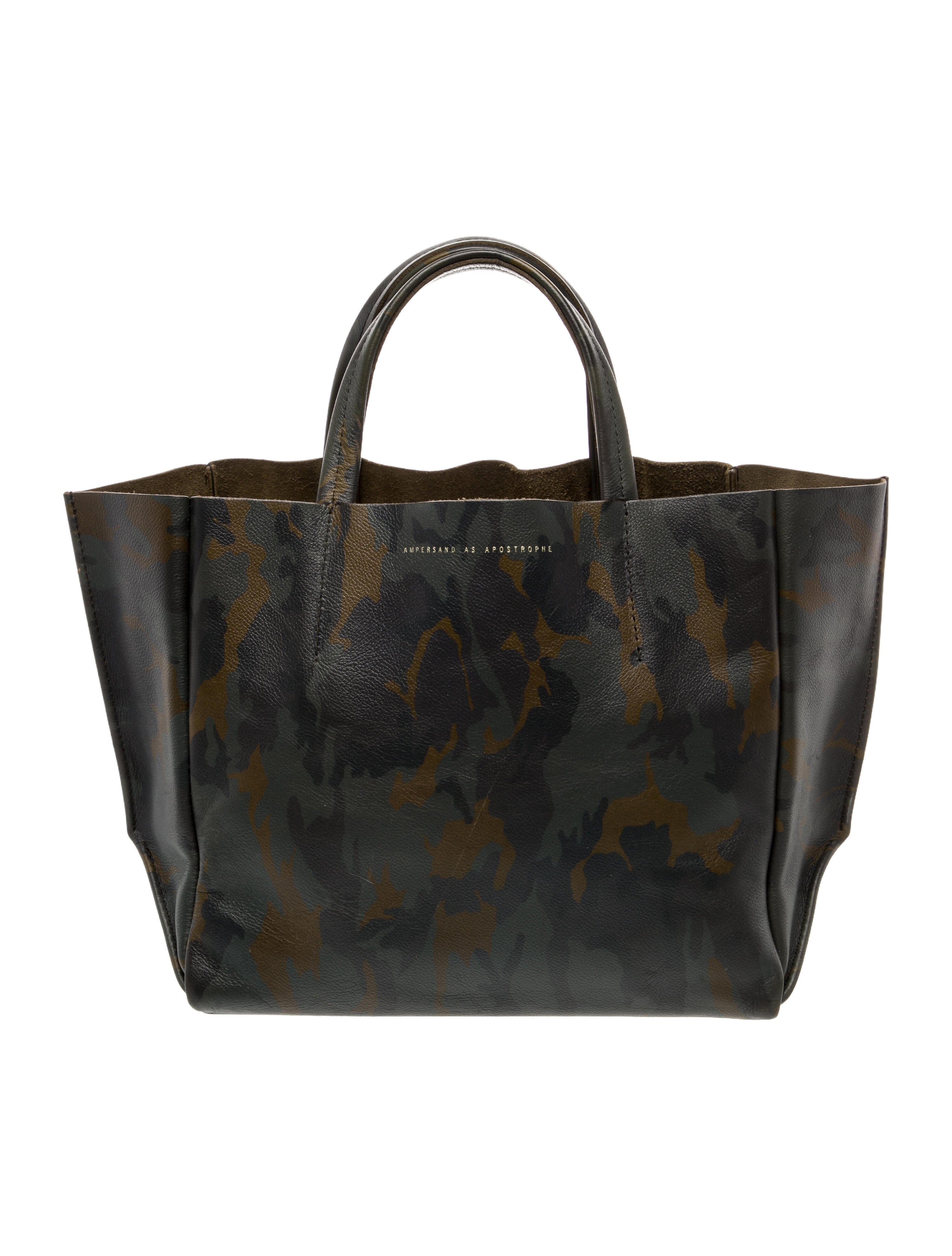 Ampersand As Apostrophe Leather Tote
