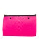 Ampersand As Apostrophe Leather Clutch
