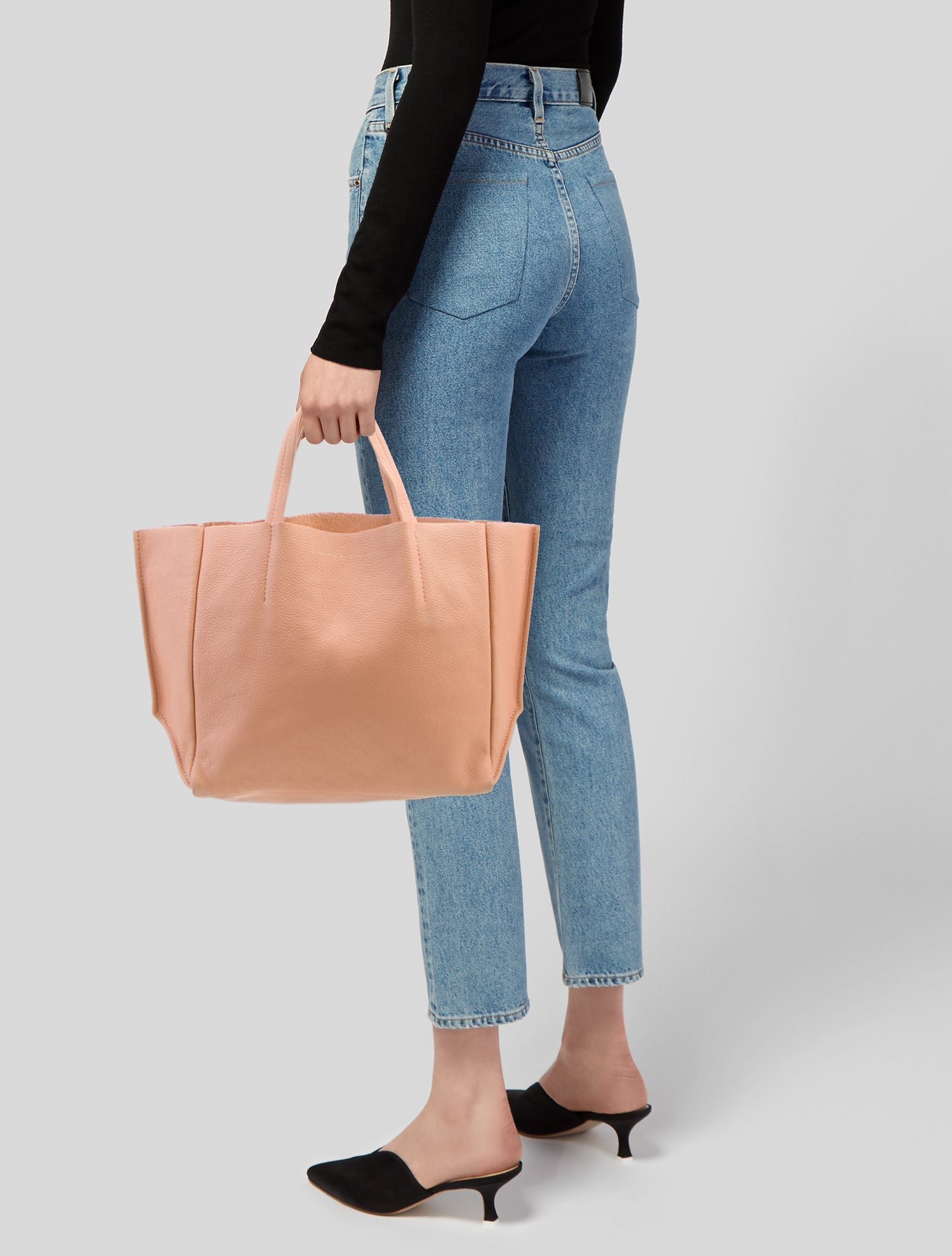 Ampersand As Apostrophe Leather Tote