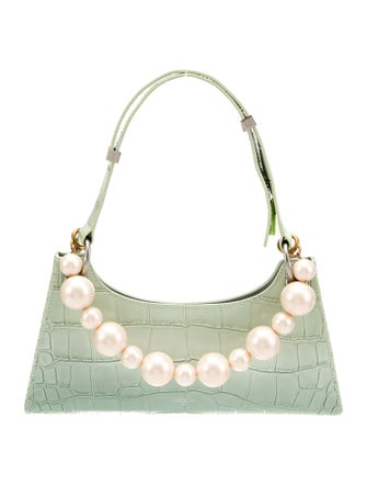 Apede Mod Embossed Leather Shoulder Bag