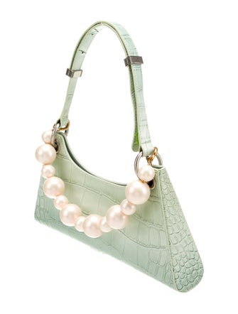 Apede Mod Embossed Leather Shoulder Bag