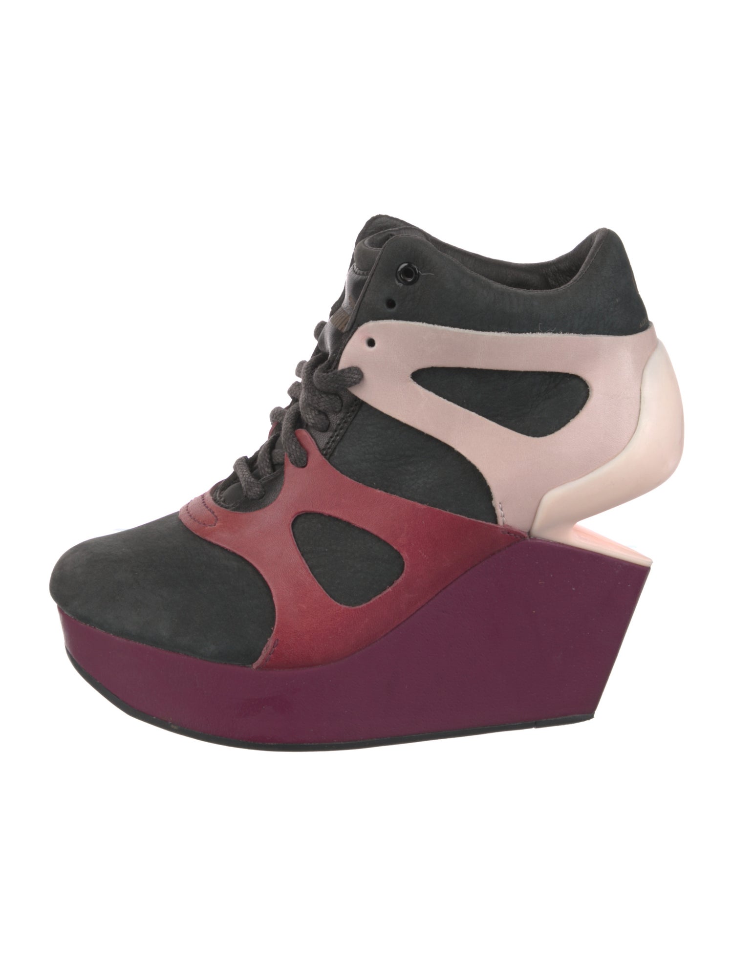 McQ Alexander McQueen x Puma Leather Colorblock Pattern Pumps