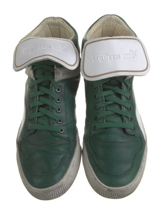 Alexander McQueen x Puma Leather Colorblock Pattern Sneakers