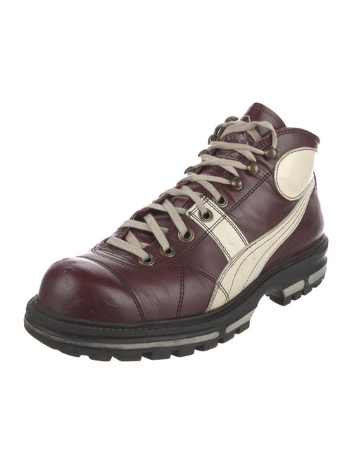 Alexander McQueen x Puma Leather Colorblock Pattern Sneakers