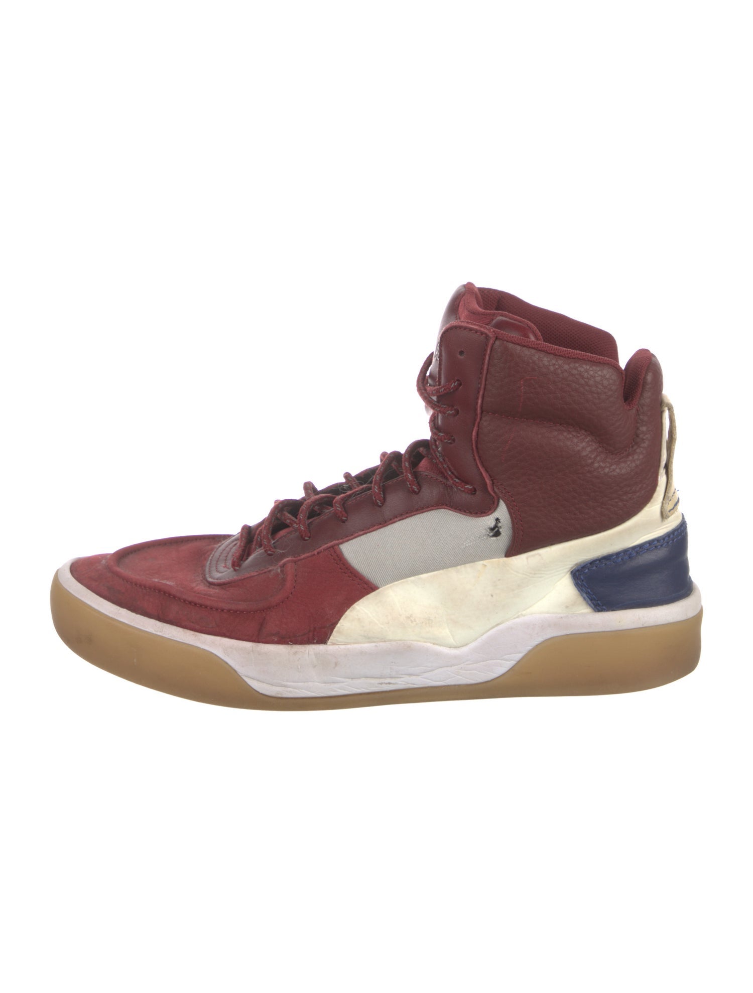 Alexander McQueen x Puma Leather Colorblock Pattern Sneakers