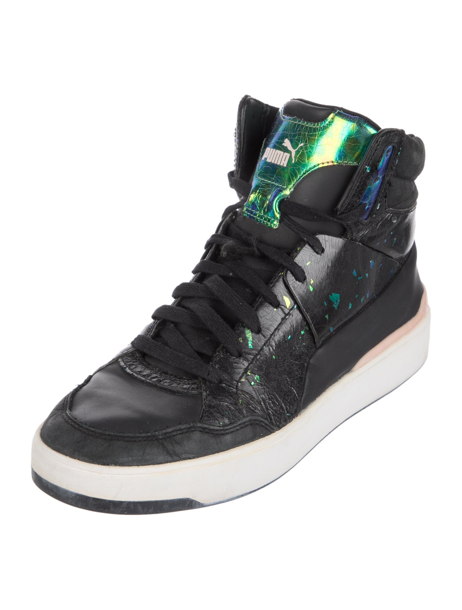 Alexander McQueen x Puma Patent Leather Printed Sneakers