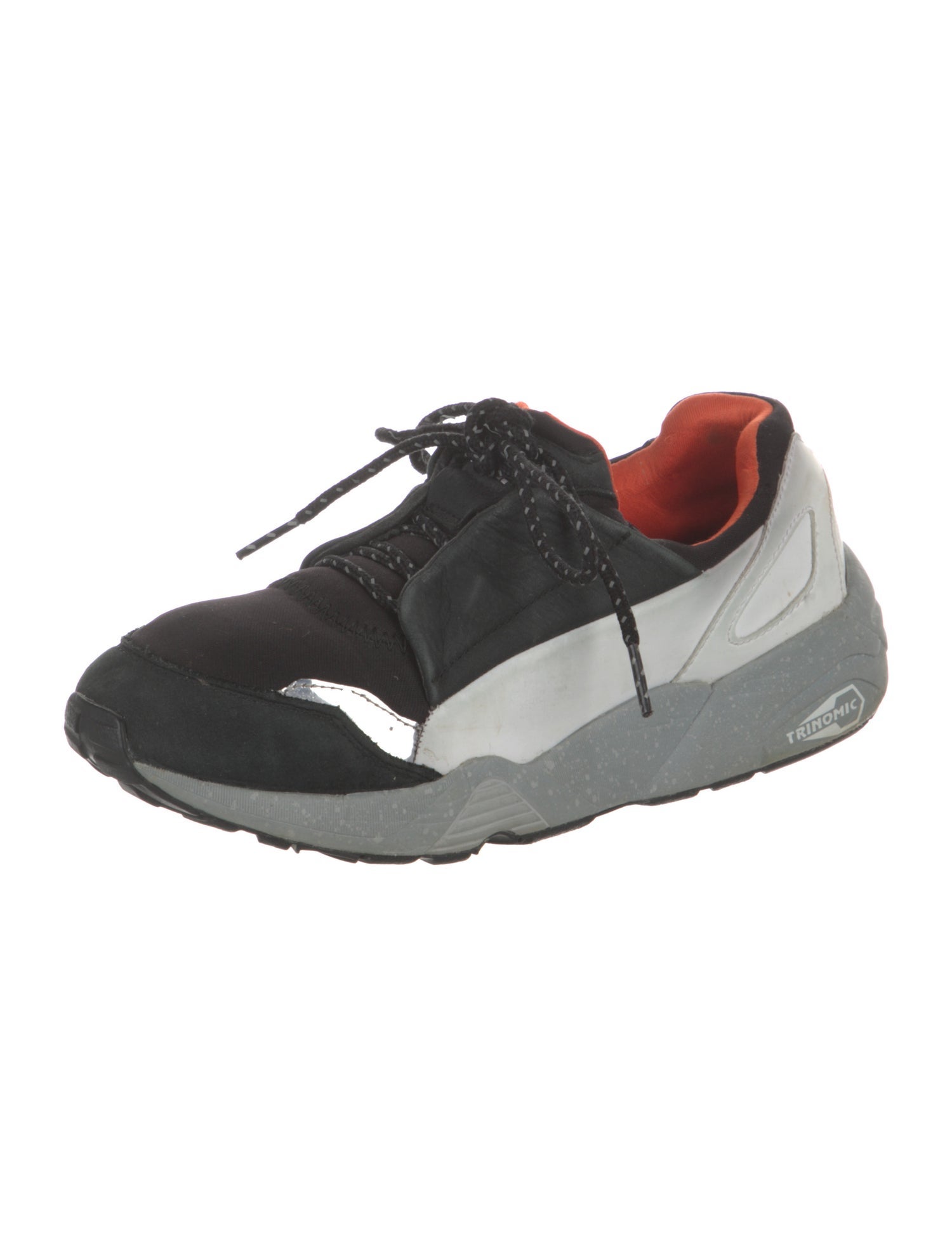 Alexander McQueen x Puma Leather Colorblock Pattern Sneakers