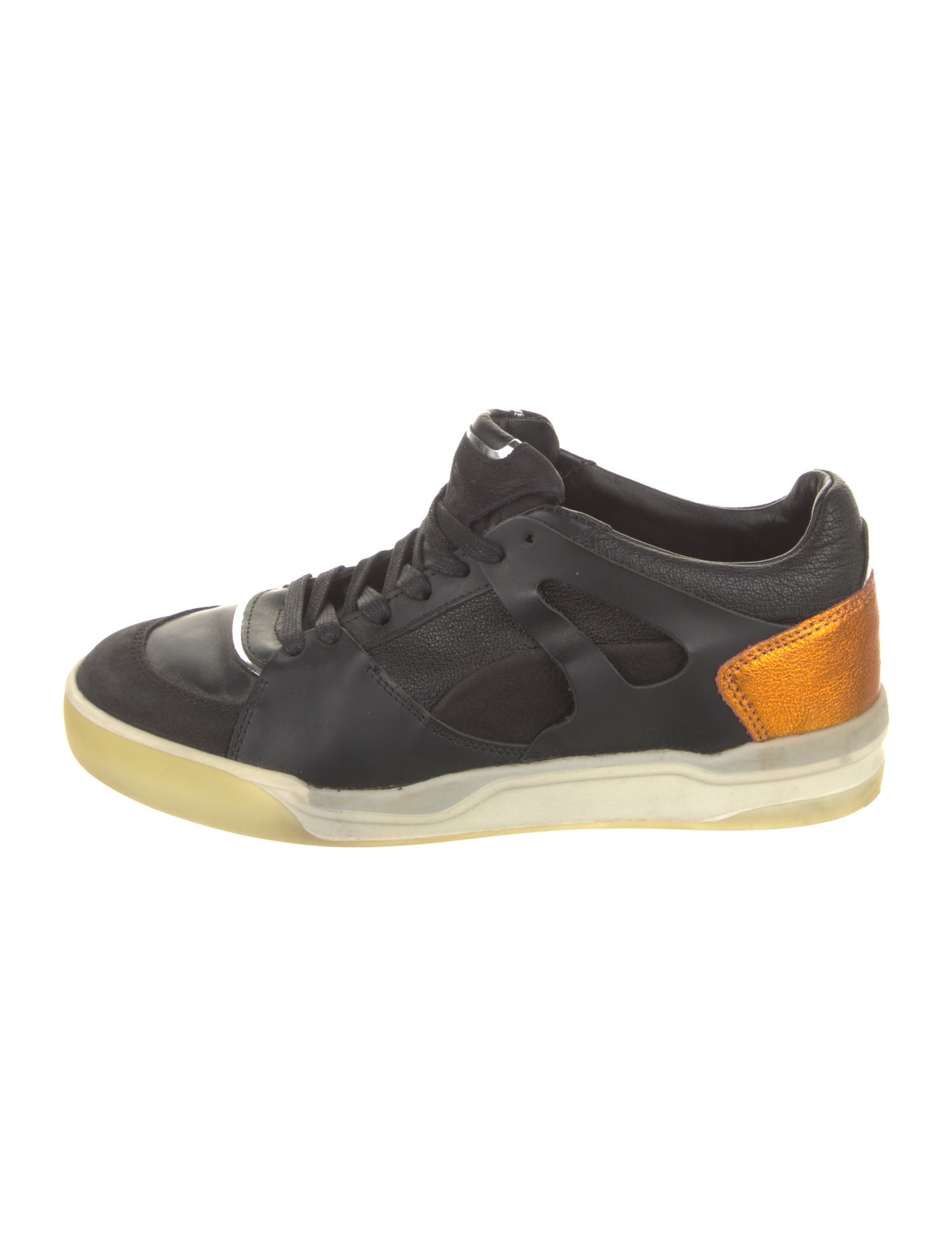 Alexander McQueen x Puma Leather Colorblock Pattern Sneakers
