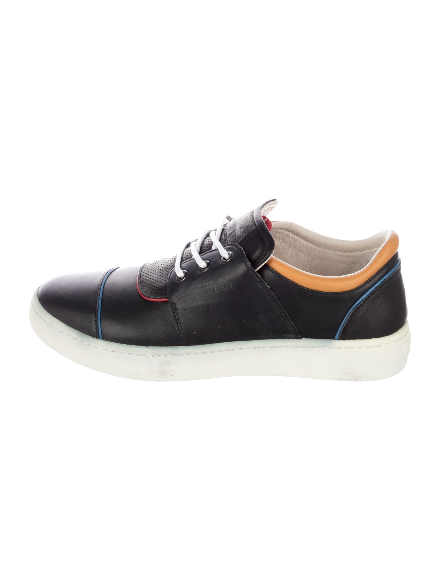 Alexander McQueen x Puma Leather Colorblock Pattern Sneakers