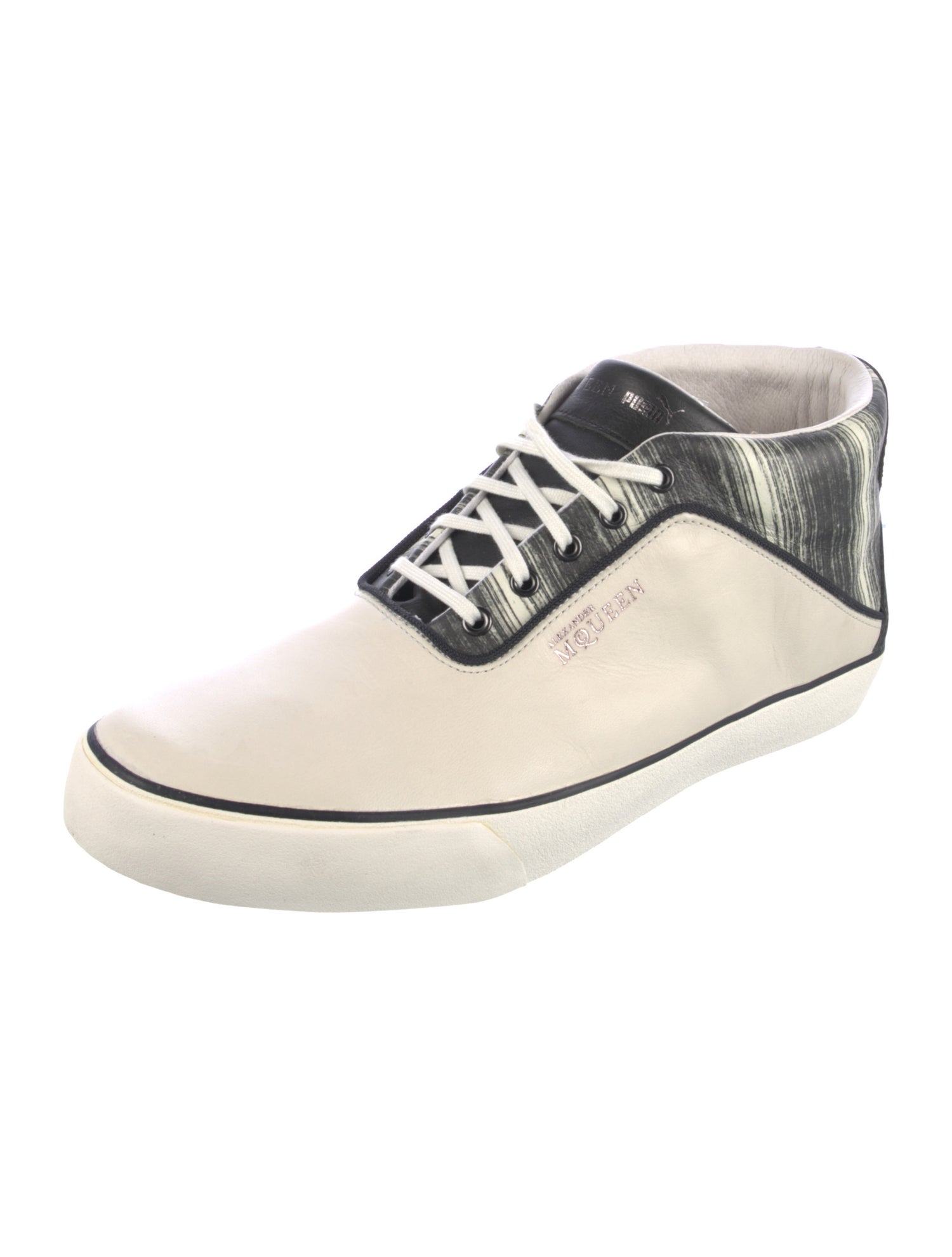 Alexander McQueen x Puma Leather Printed Sneakers