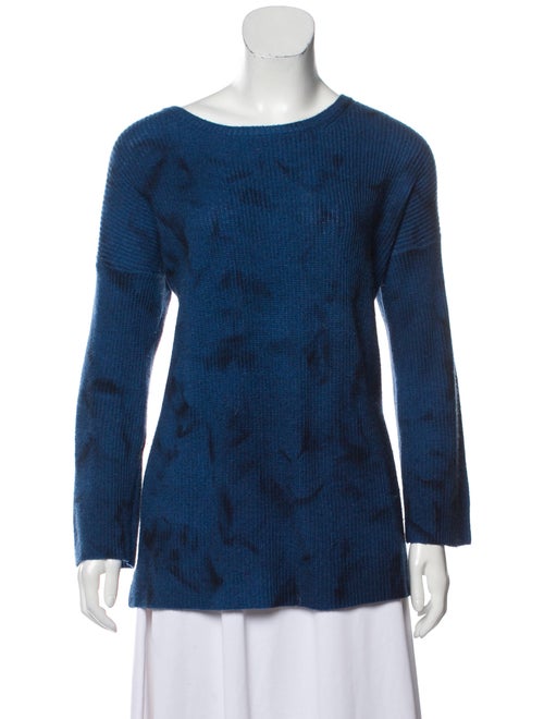 Amina Rubinacci Tie-Dye Print Crew Neck Sweater Bl
