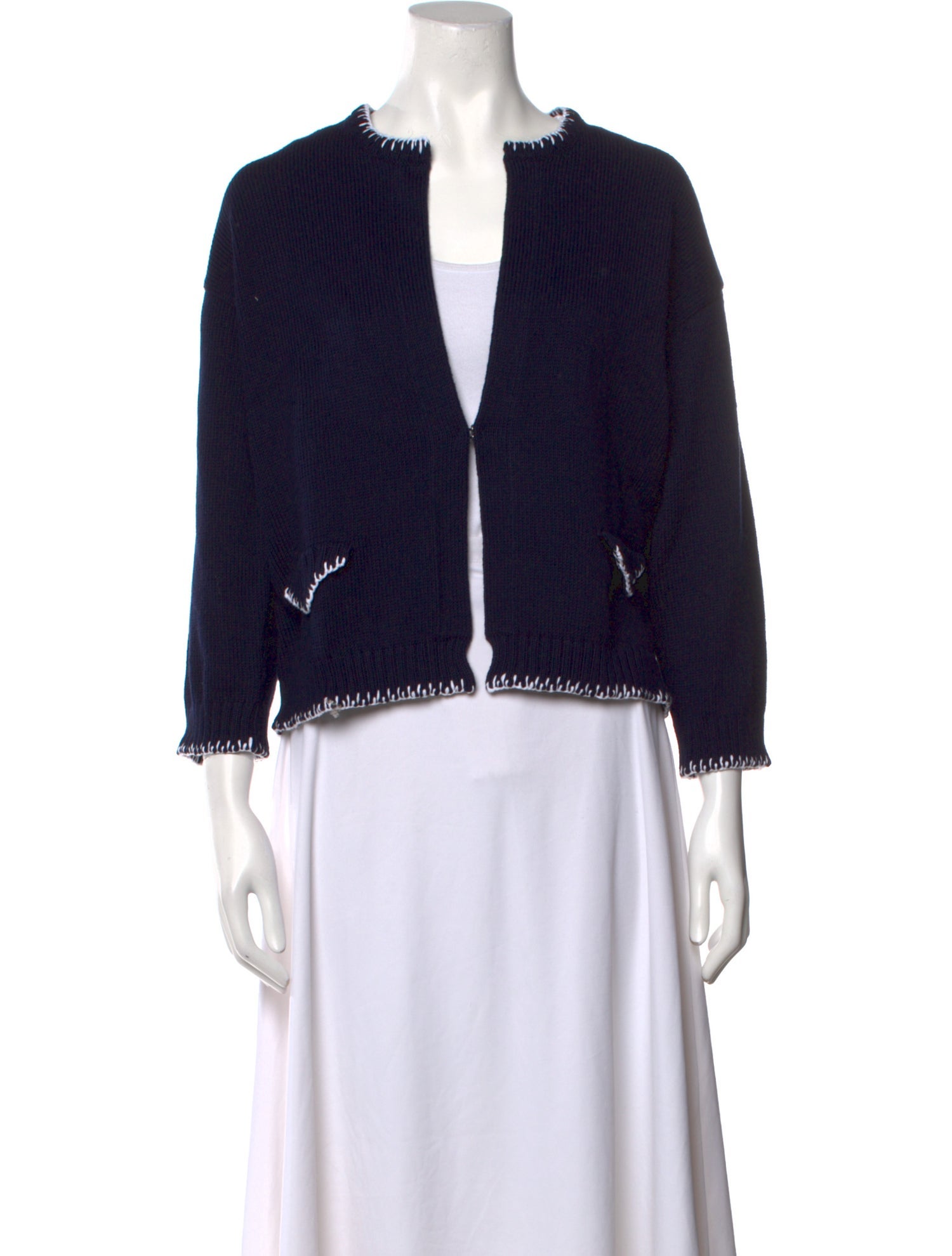 Amina Rubinacci Plunge Neckline Sweater