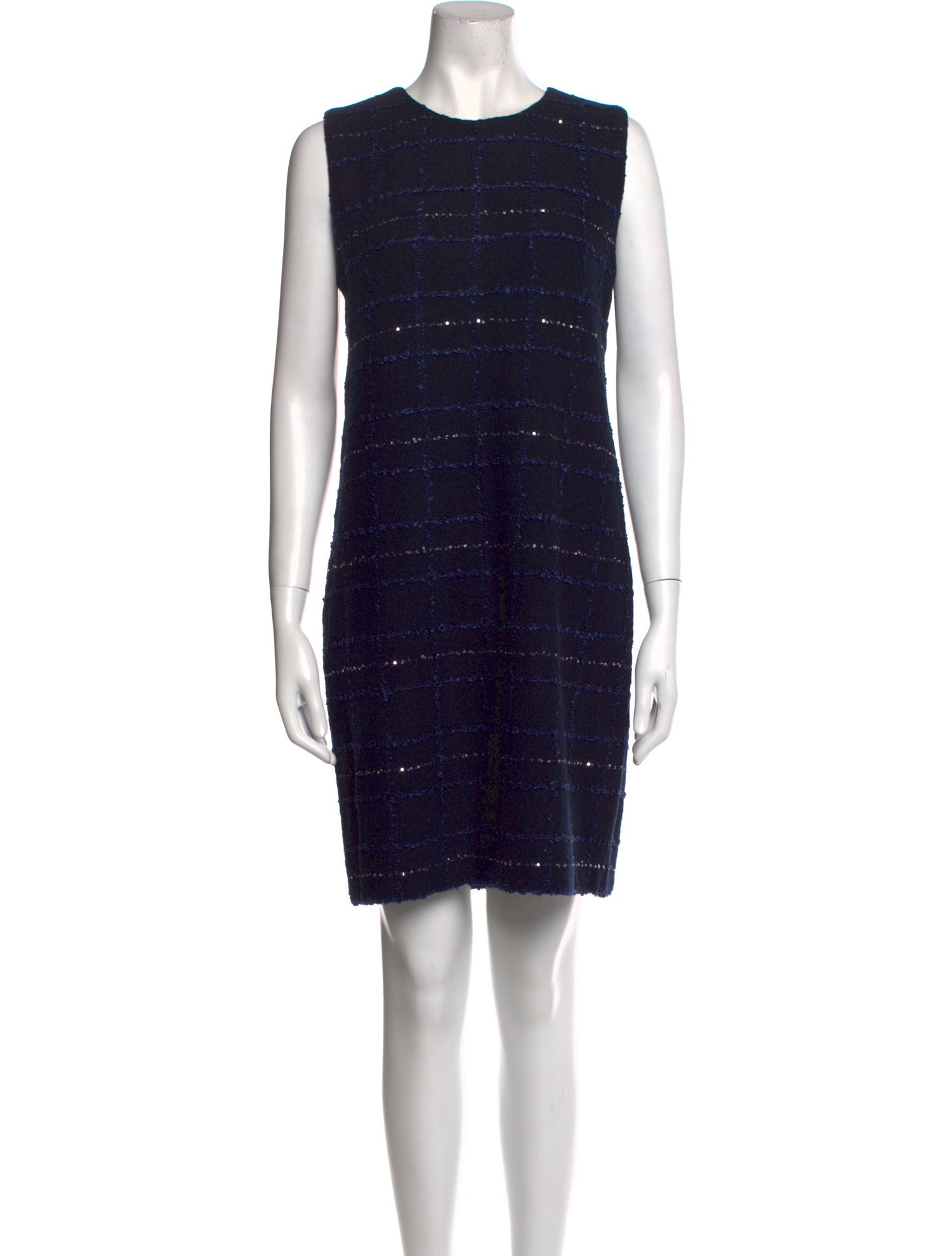 Amina Rubinacci Crew Neck Mini Dress w/ Tags