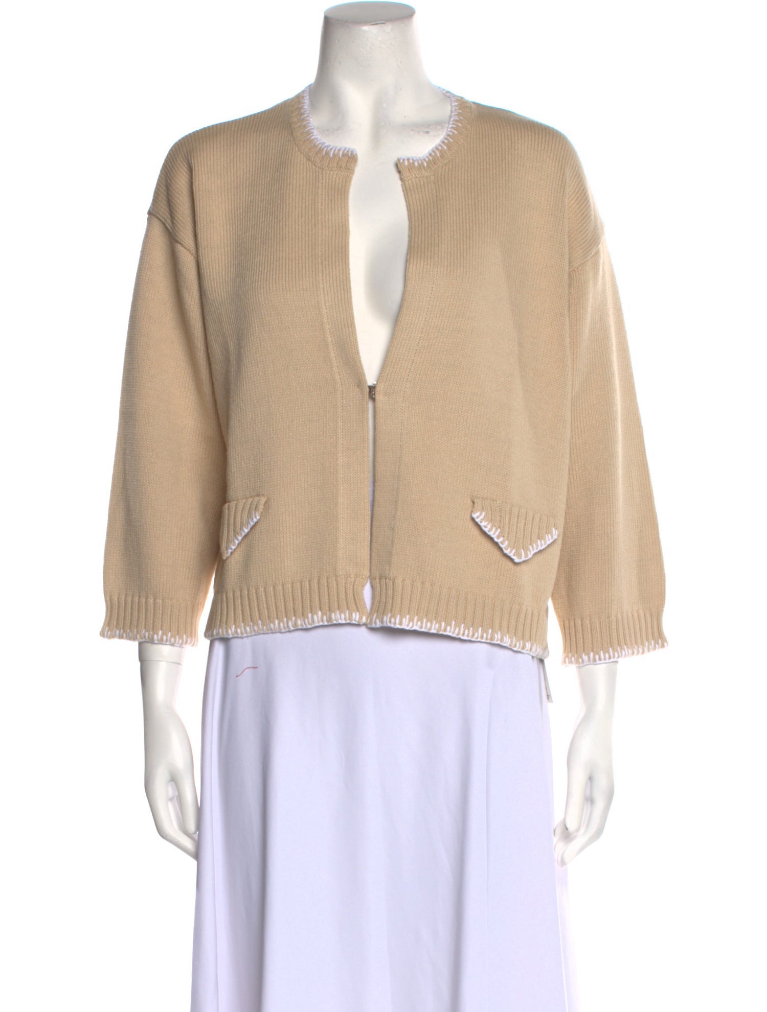 Amina Rubinacci Plunge Neckline Sweater