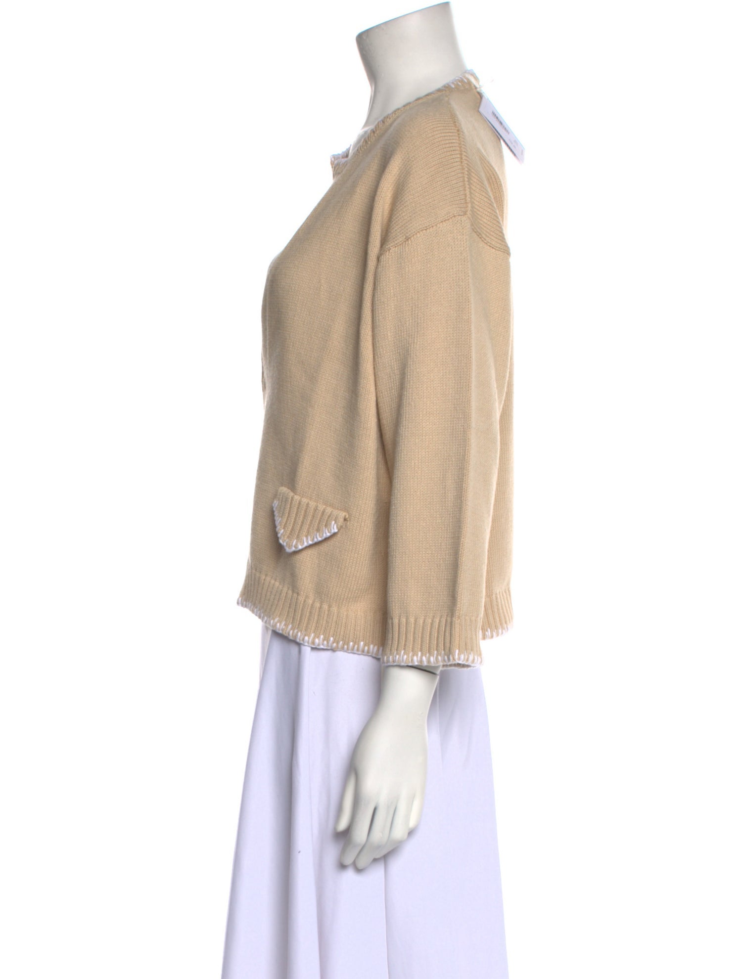 Amina Rubinacci Plunge Neckline Sweater