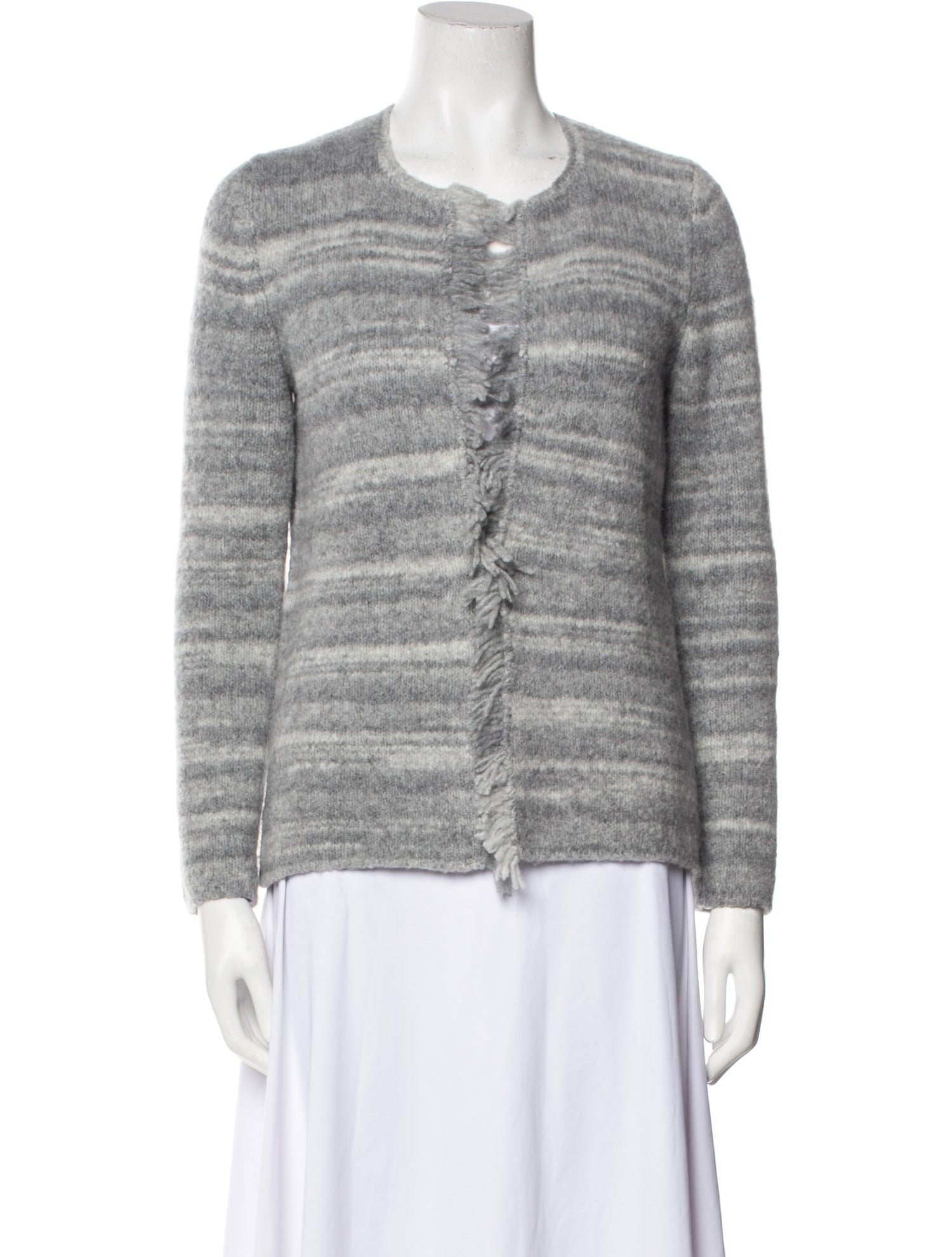 Amina Rubinacci Nylon Striped Sweater