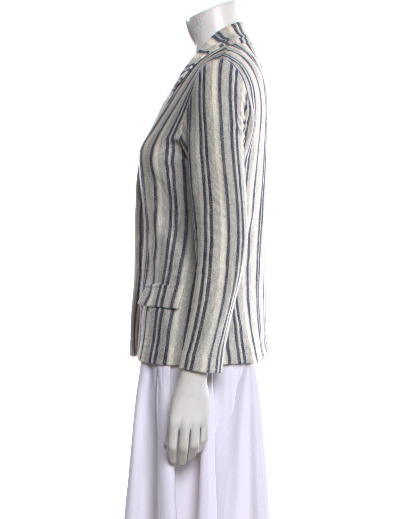 Amina Rubinacci Mongolian Lamb Striped Sweater