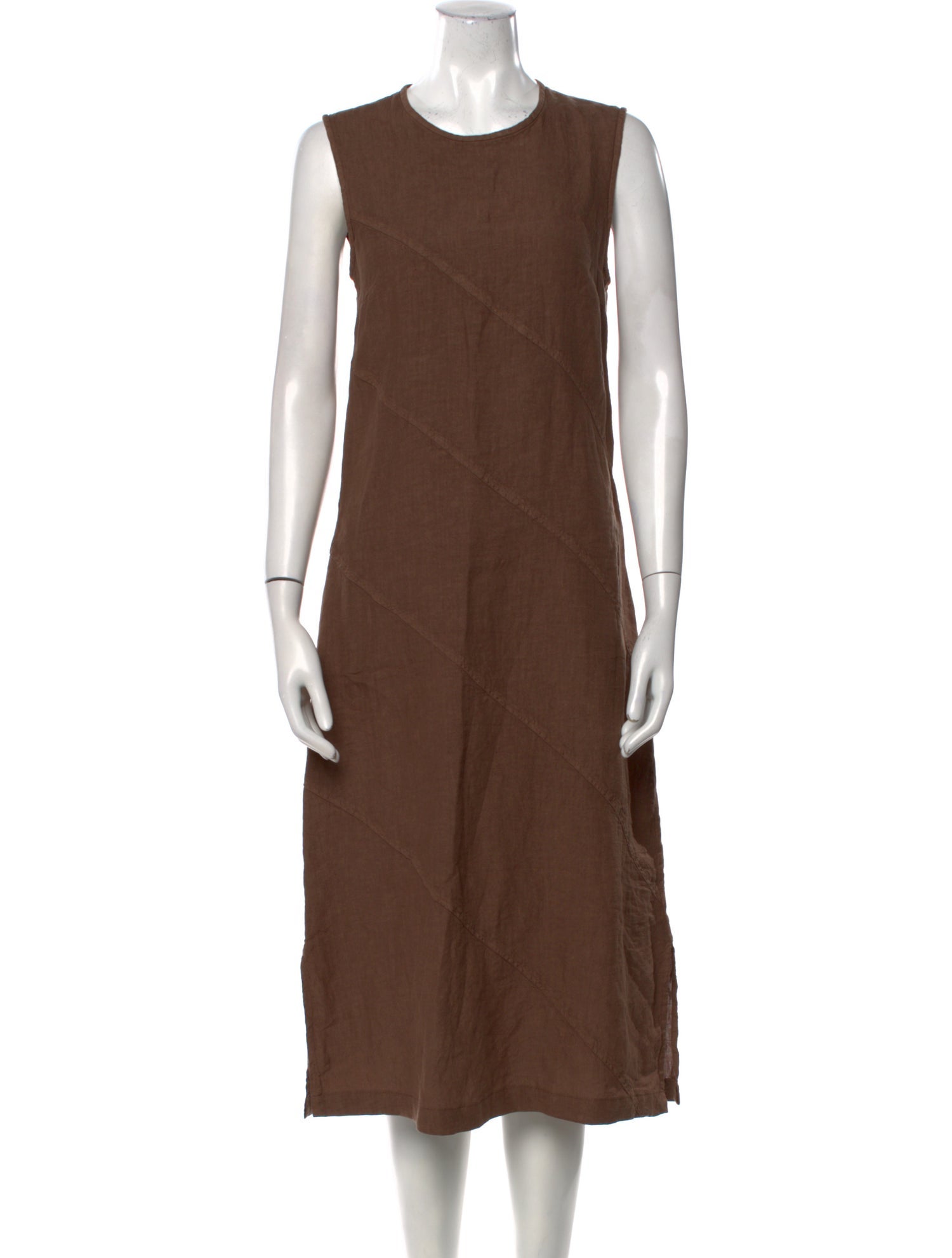 Amina Rubinacci Linen Midi Length Dress