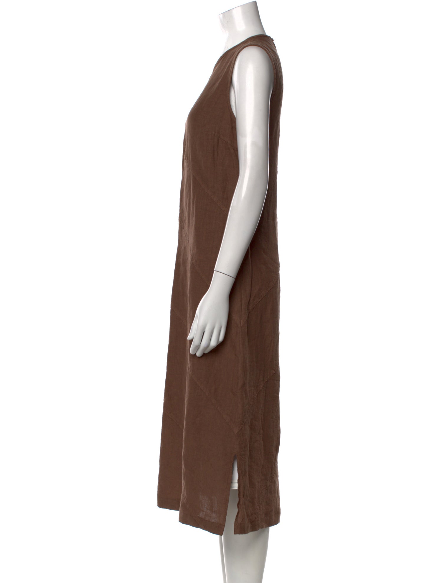 Amina Rubinacci Linen Midi Length Dress