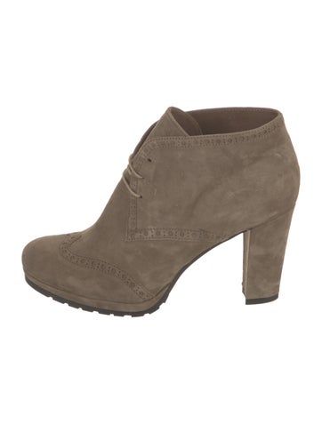 Amina Rubinacci Boots Suede Lace-Up 9.5