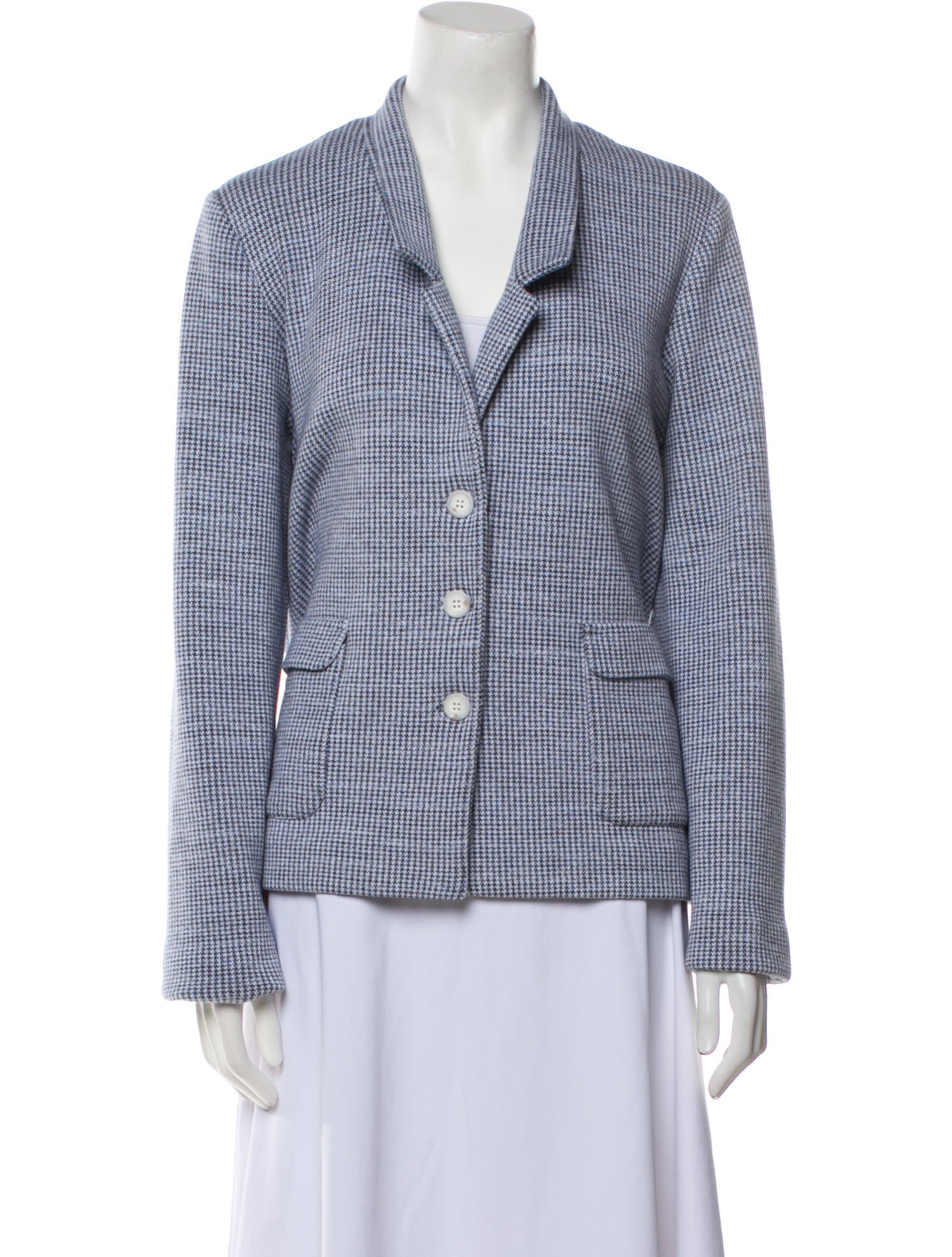 Amina Rubinacci Plaid Print Blazer