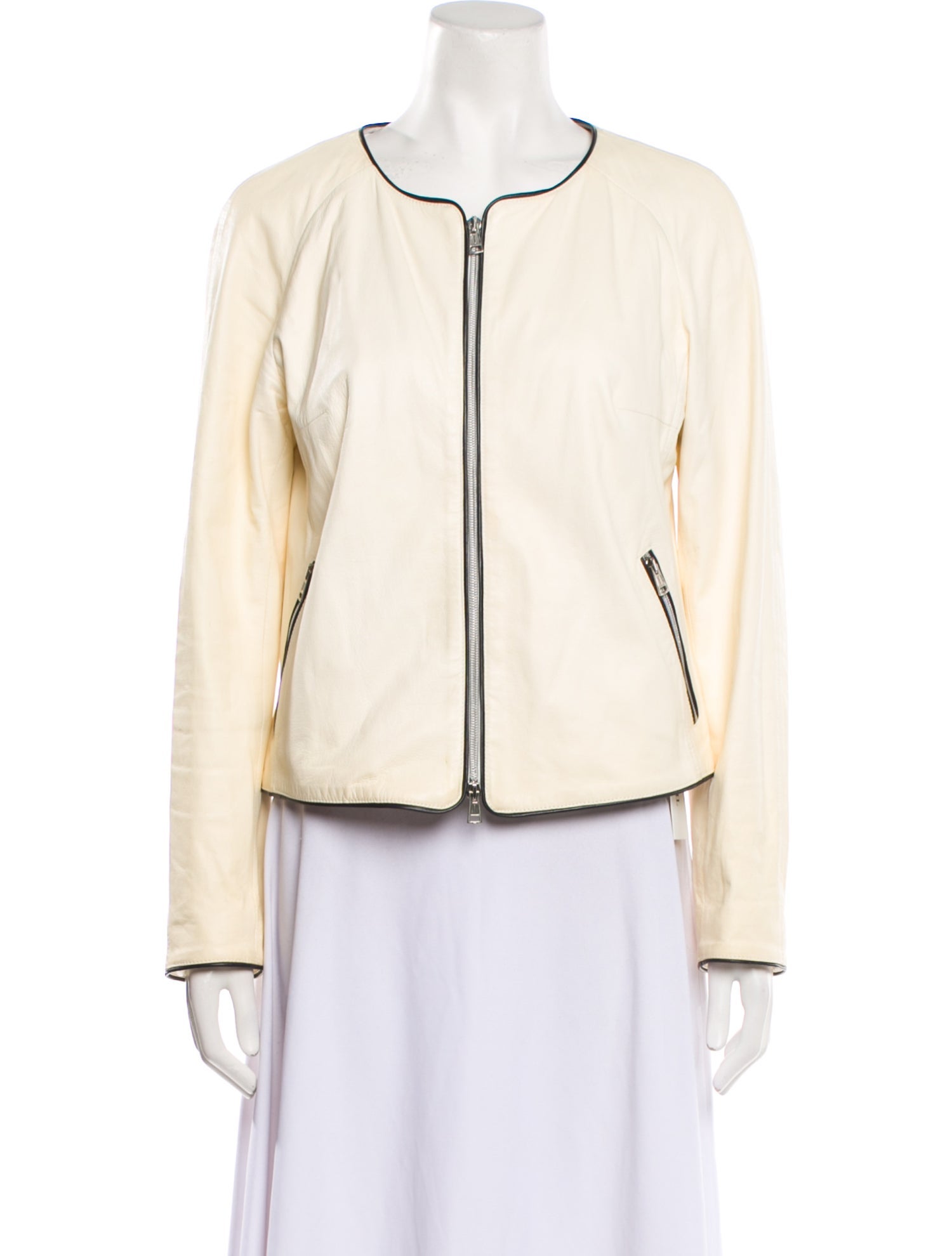 Amina Rubinacci Leather Evening Jacket