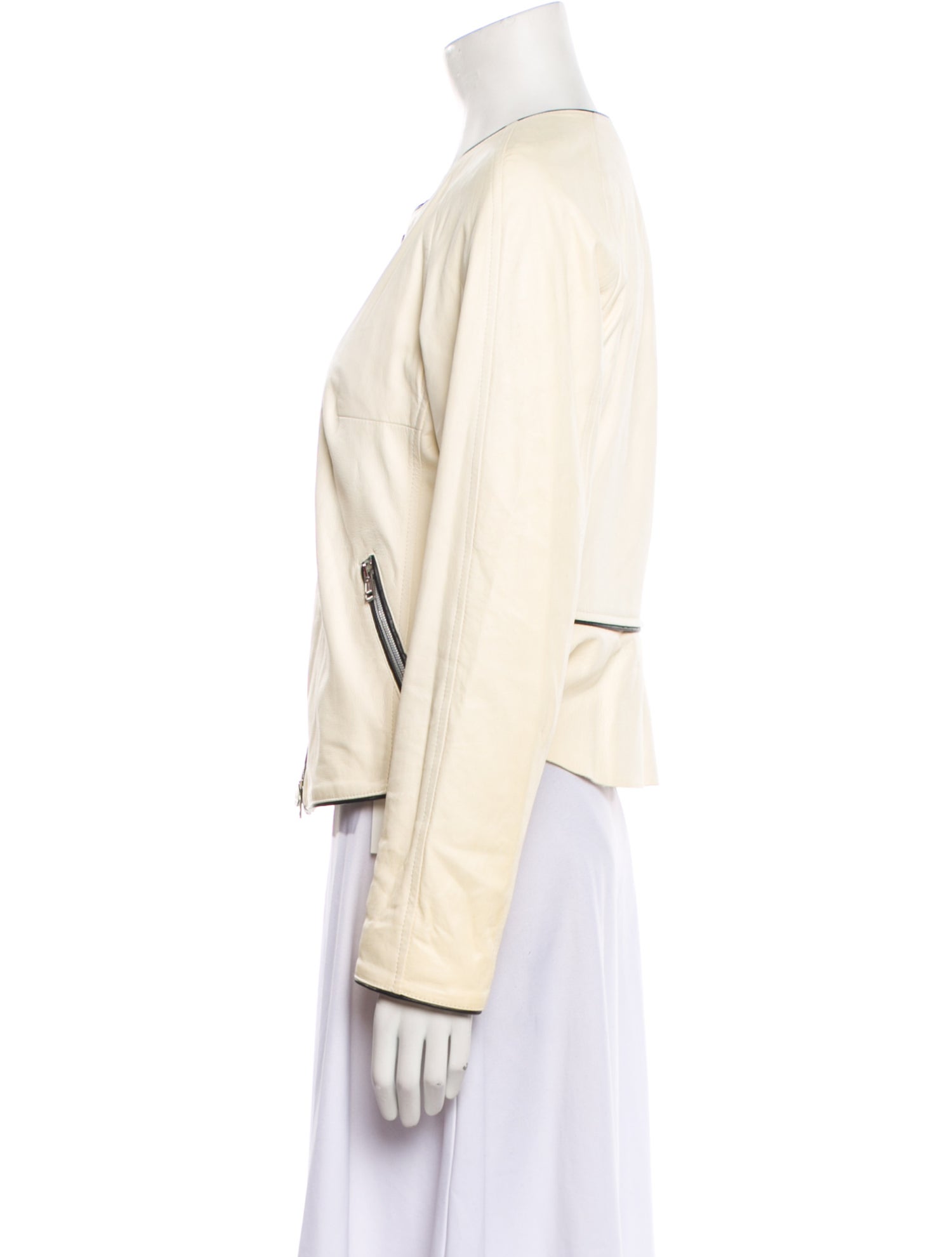 Amina Rubinacci Leather Evening Jacket