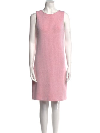 Amina Rubinacci Scoop Neck Mini Dress