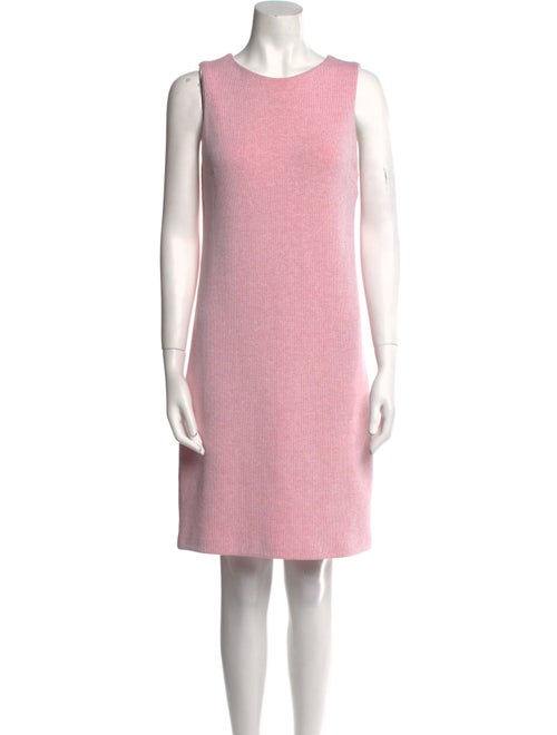 Amina Rubinacci Scoop Neck Mini Dress