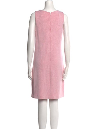 Amina Rubinacci Scoop Neck Mini Dress