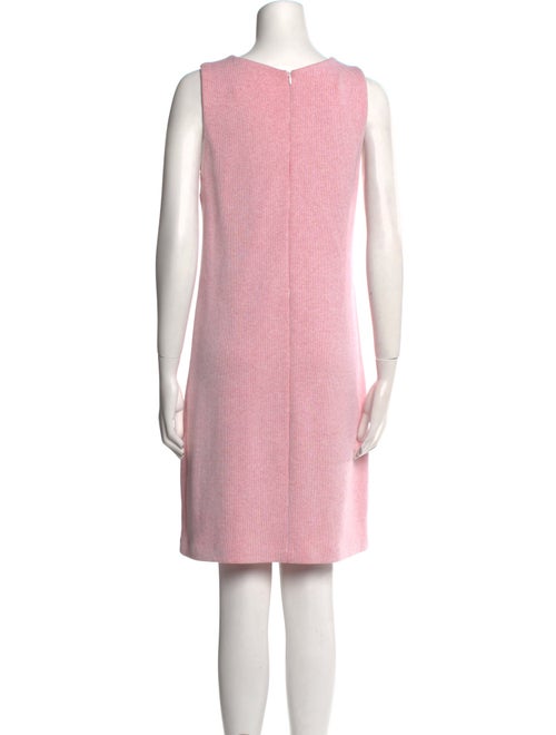 Amina Rubinacci Scoop Neck Mini Dress