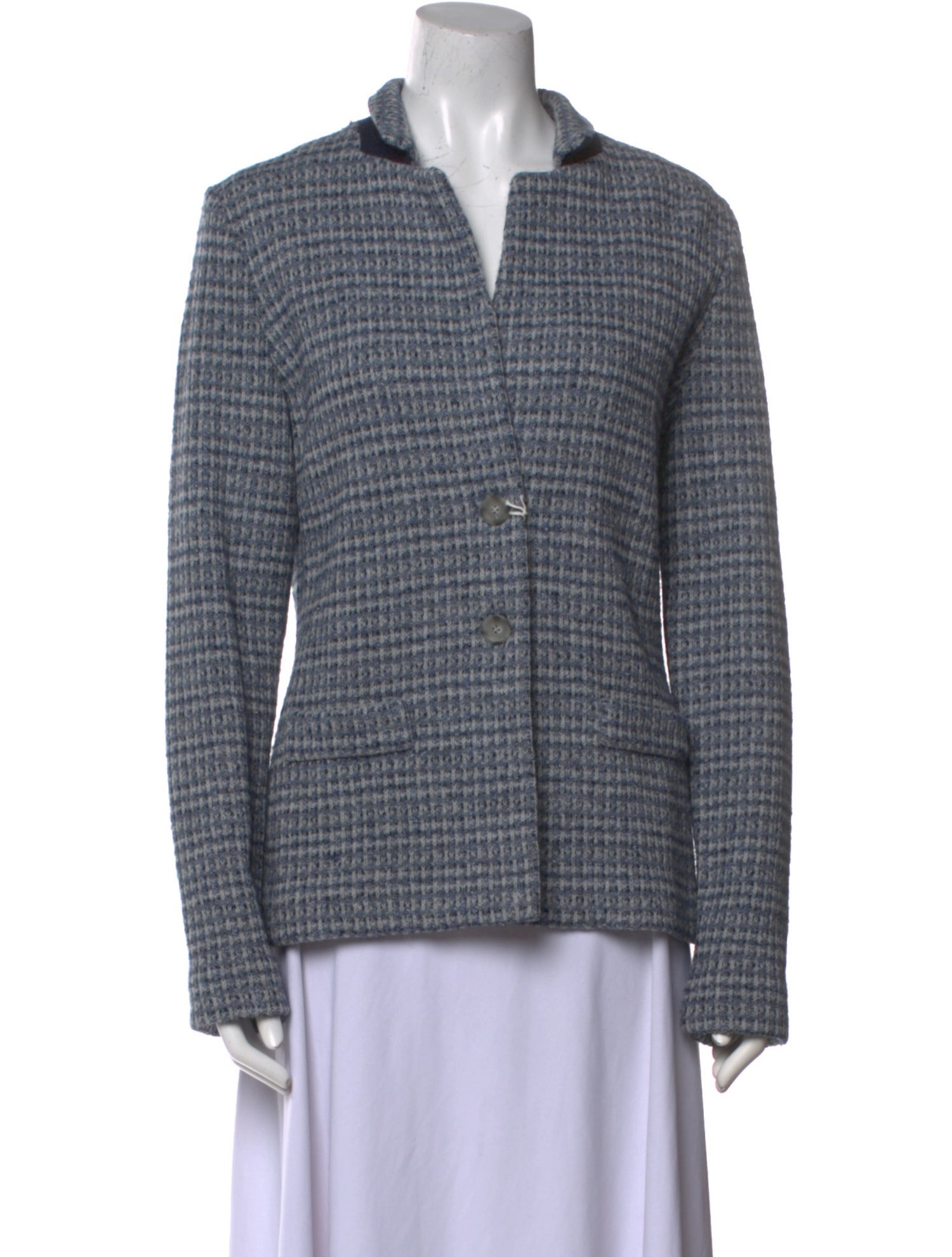 Amina Rubinacci Wool Tweed Pattern Sweater