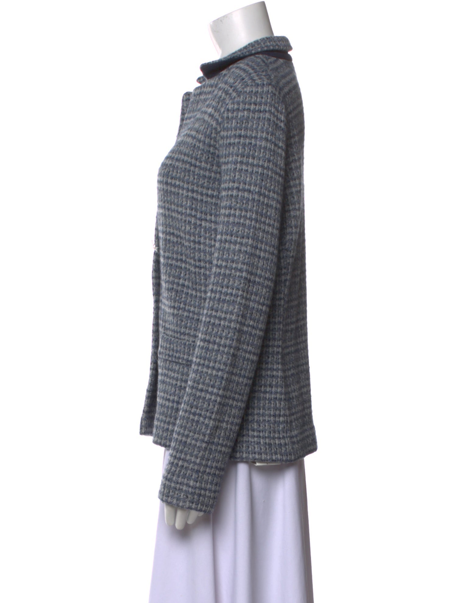 Amina Rubinacci Wool Tweed Pattern Sweater