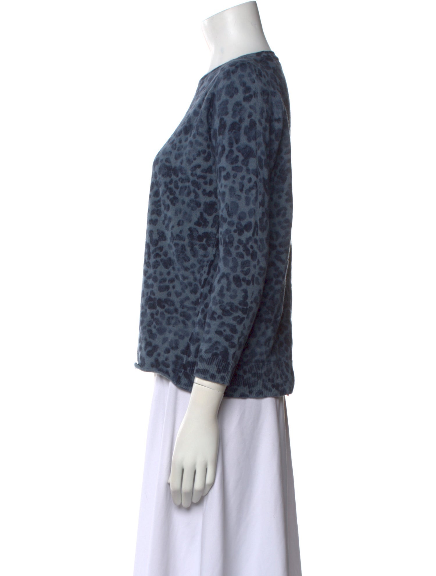Amina Rubinacci Wool Animal Print Sweater