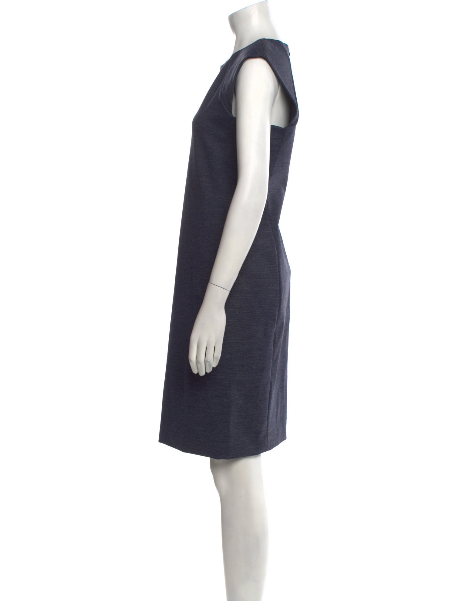 Amina Rubinacci Virgin Wool Knee-Length Dress