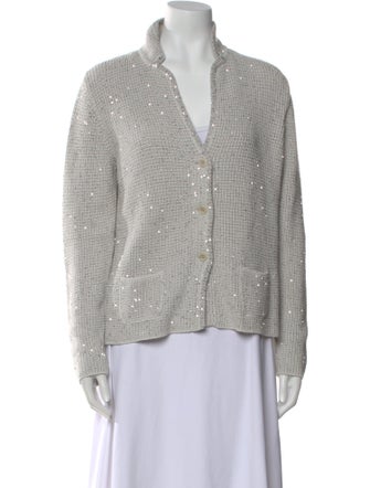 Amina Rubinacci Silk Mock Neck Sweater