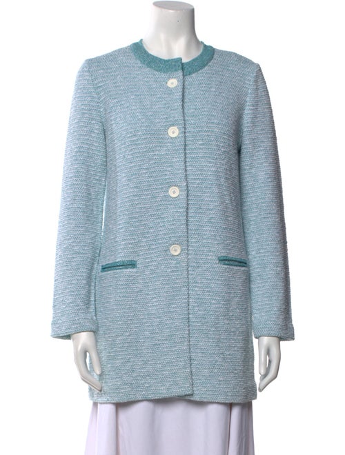 Amina Rubinacci Tweed Pattern Crew Neck Sweater