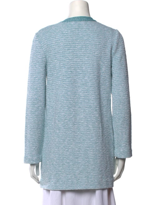 Amina Rubinacci Tweed Pattern Crew Neck Sweater