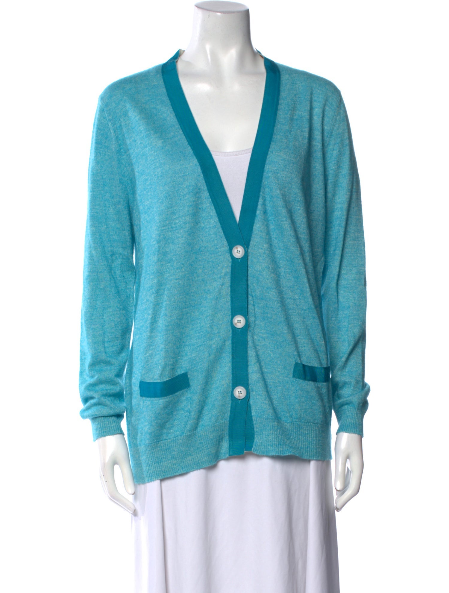 Amina Rubinacci Wool V-Neck Sweater