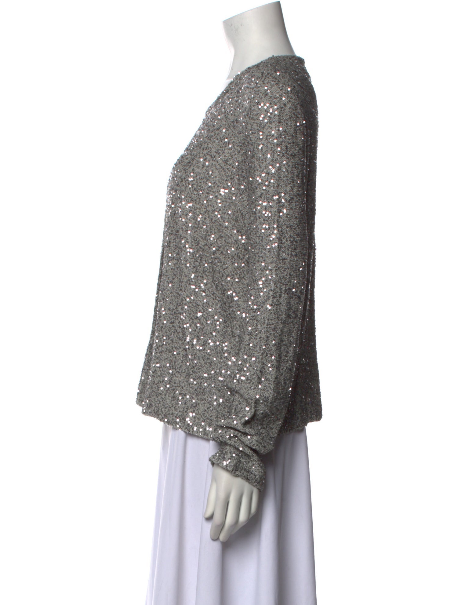 Amina Rubinacci Silk Scoop Neck Sweater